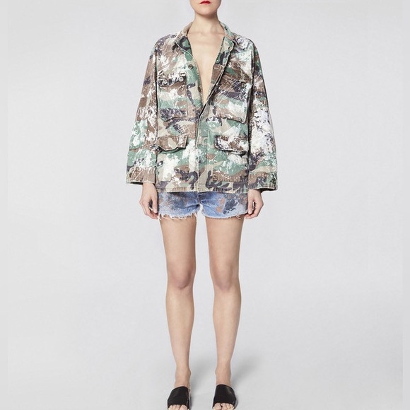 NWOT make fashion not war camouflage jacket - Picture 3 of 7